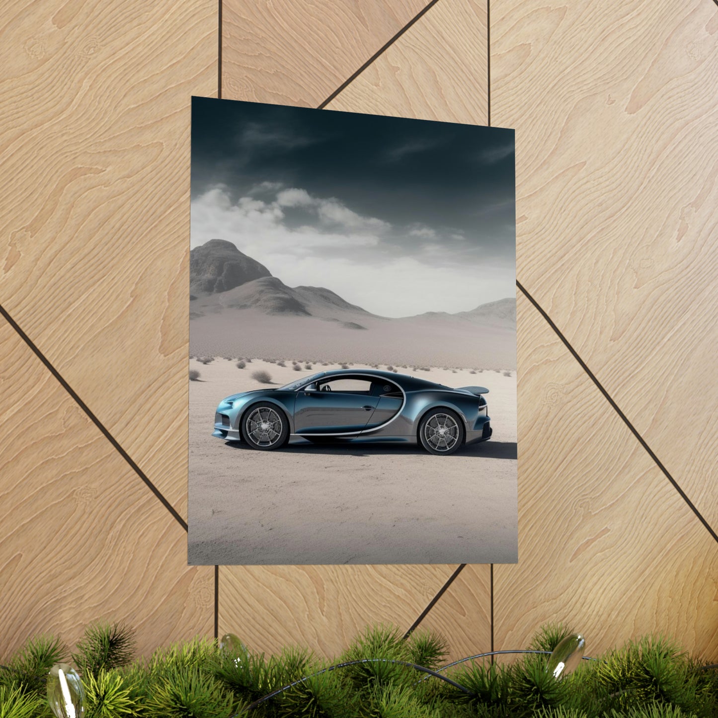 Premium Matte Vertical Posters Bugatti Real Look 1