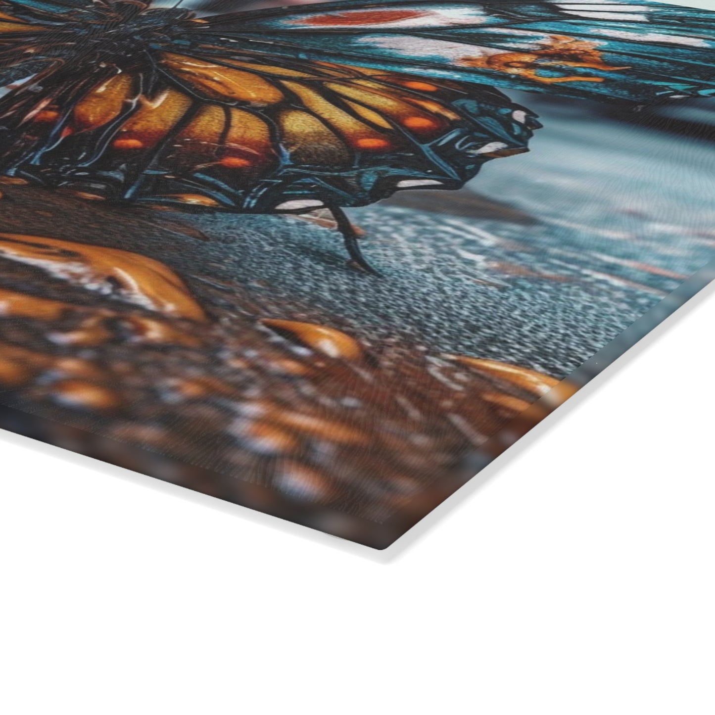 Glass Cutting Board Water Butterfly Street 3