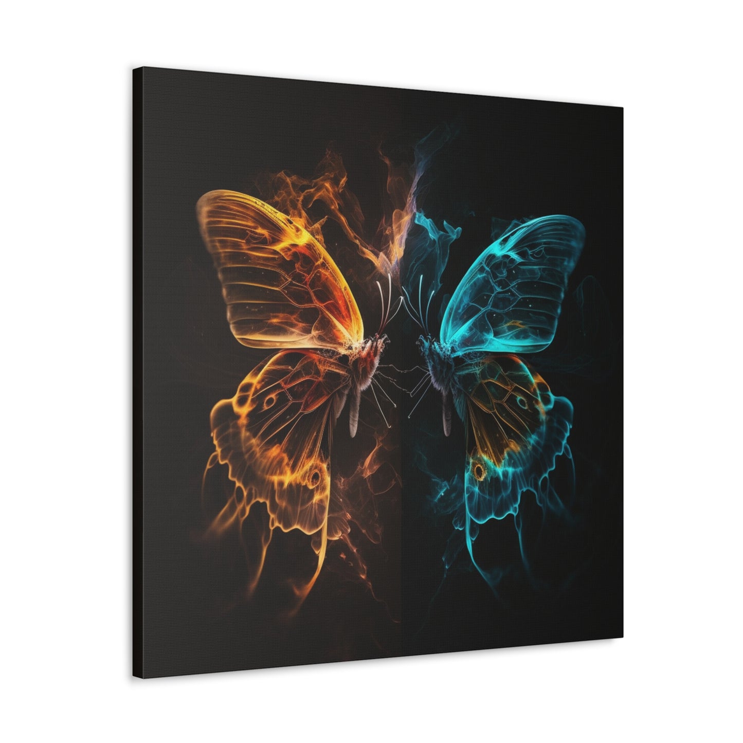 Canvas Gallery Wraps Kiss Neon Butterfly 6