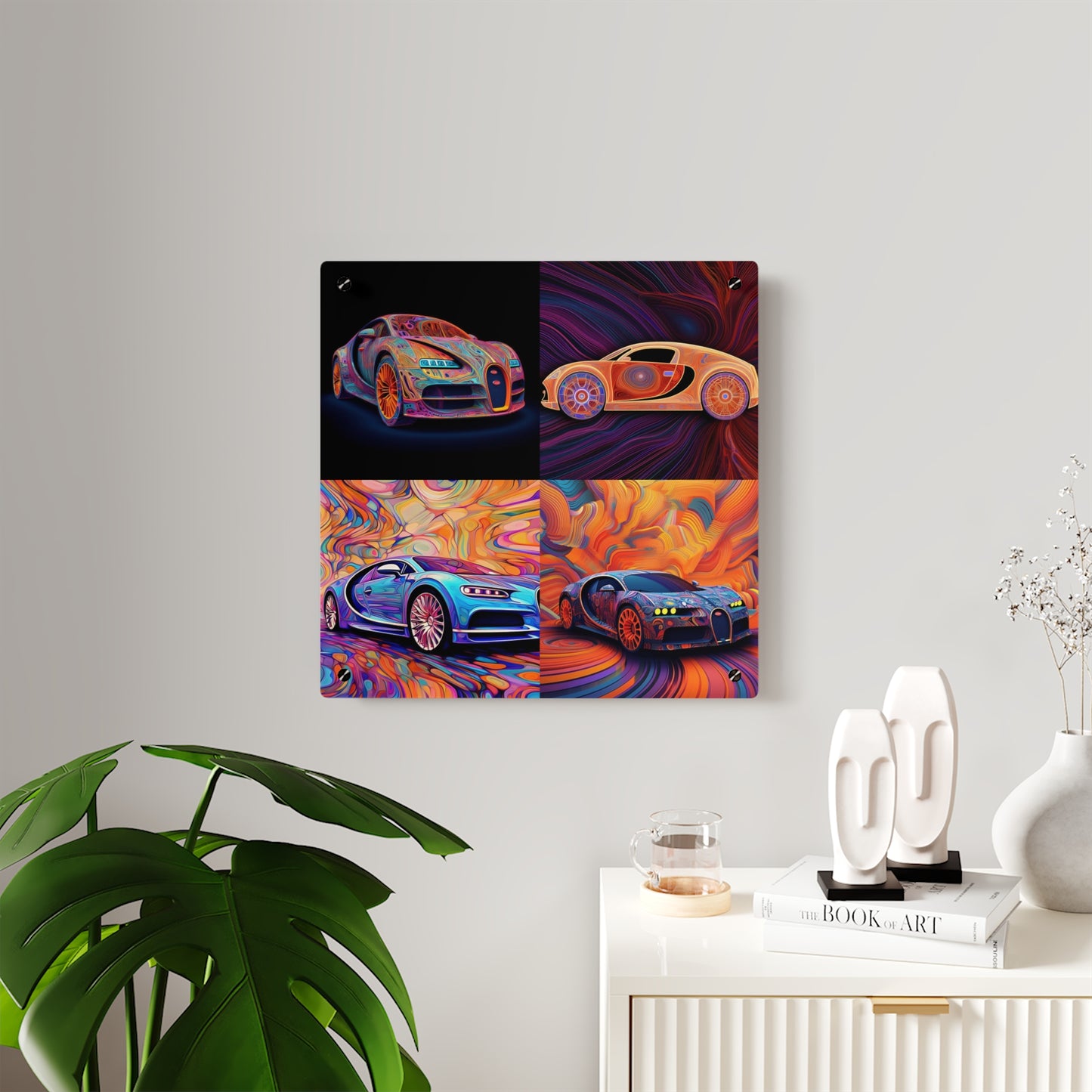 Acrylic Wall Art Panels Bugatti Abstract Concept 5