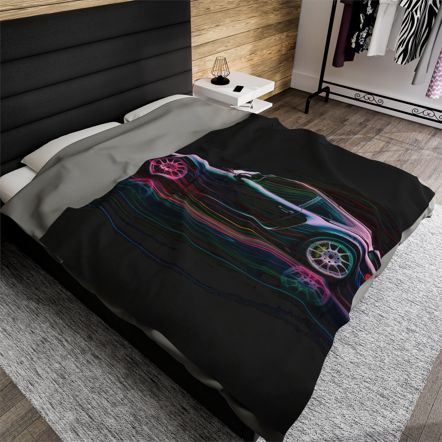 Velveteen Plush Blanket Porsche 933 1