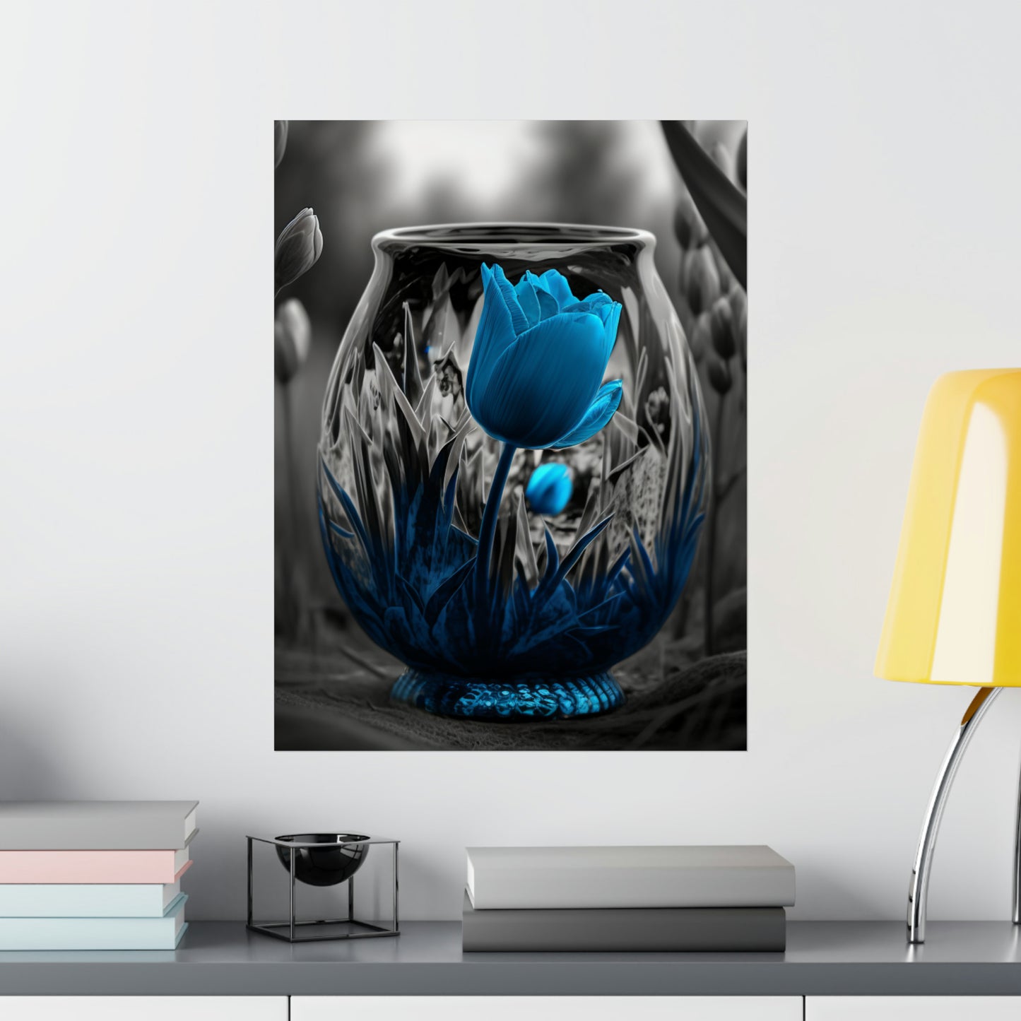 Premium Matte Vertical Posters Tulip Blue 6