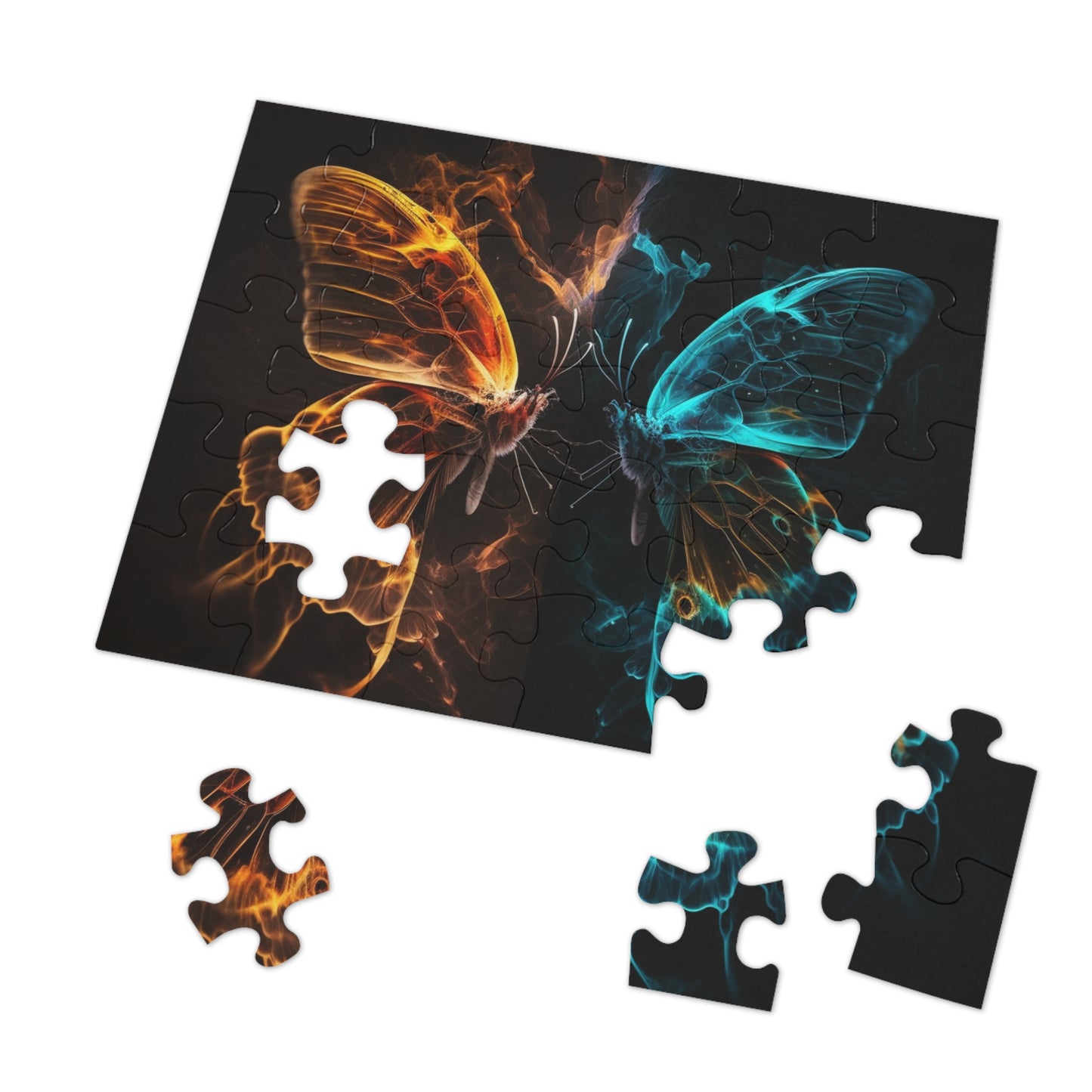 Jigsaw Puzzle (30, 110, 252, 500,1000-Piece) Kiss Neon Butterfly 6