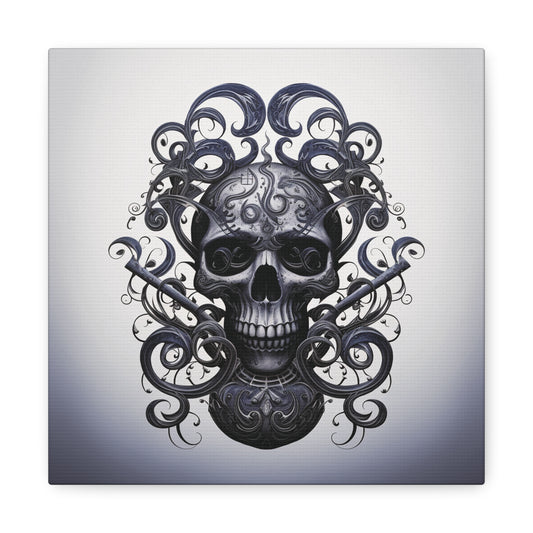 Canvas Gallery Wraps Skull Treble Clef 1