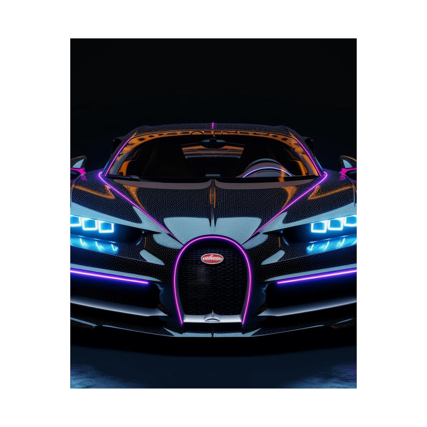 Premium Matte Vertical Posters Hyper Bugatti Chiron 2