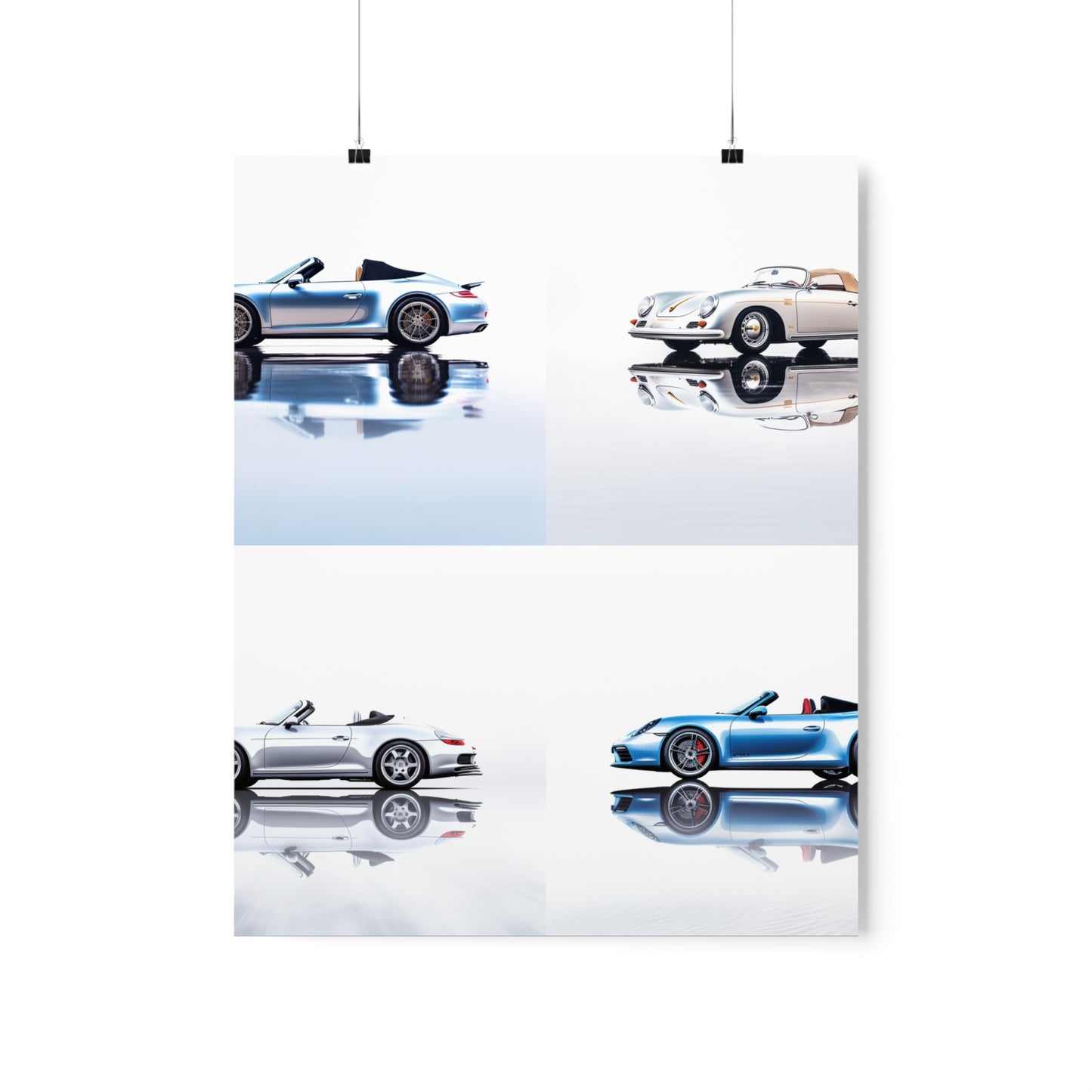 Premium Matte Vertical Posters 911 Speedster on water 5