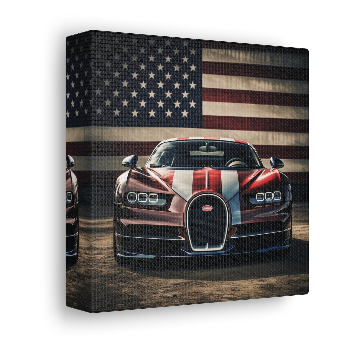 Canvas Gallery Wraps Bugatti Flag 1