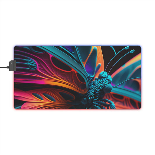 LED Gaming Mouse Pad Neon Butterfly Macro 4