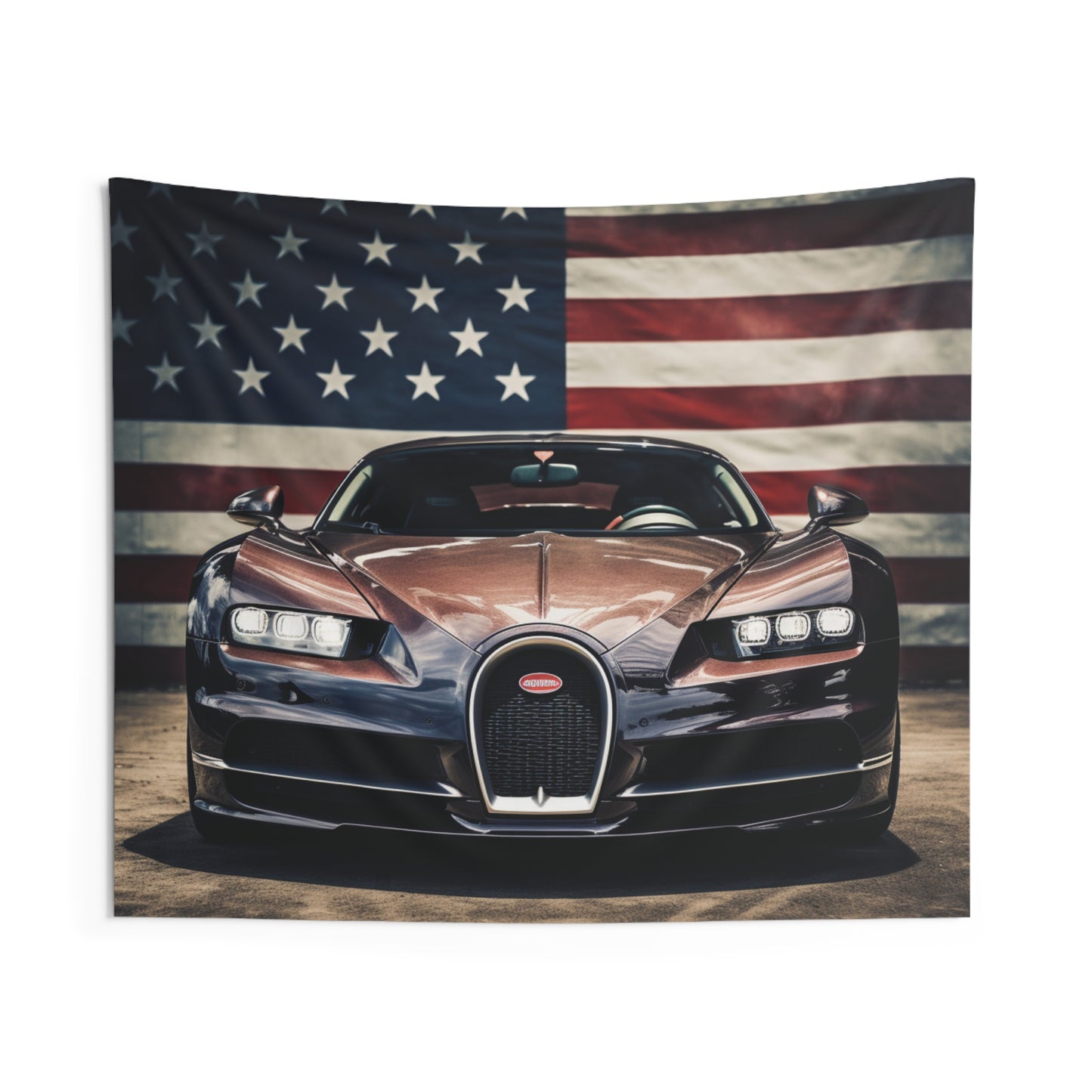 Indoor Wall Tapestries Bugatti Flag 4