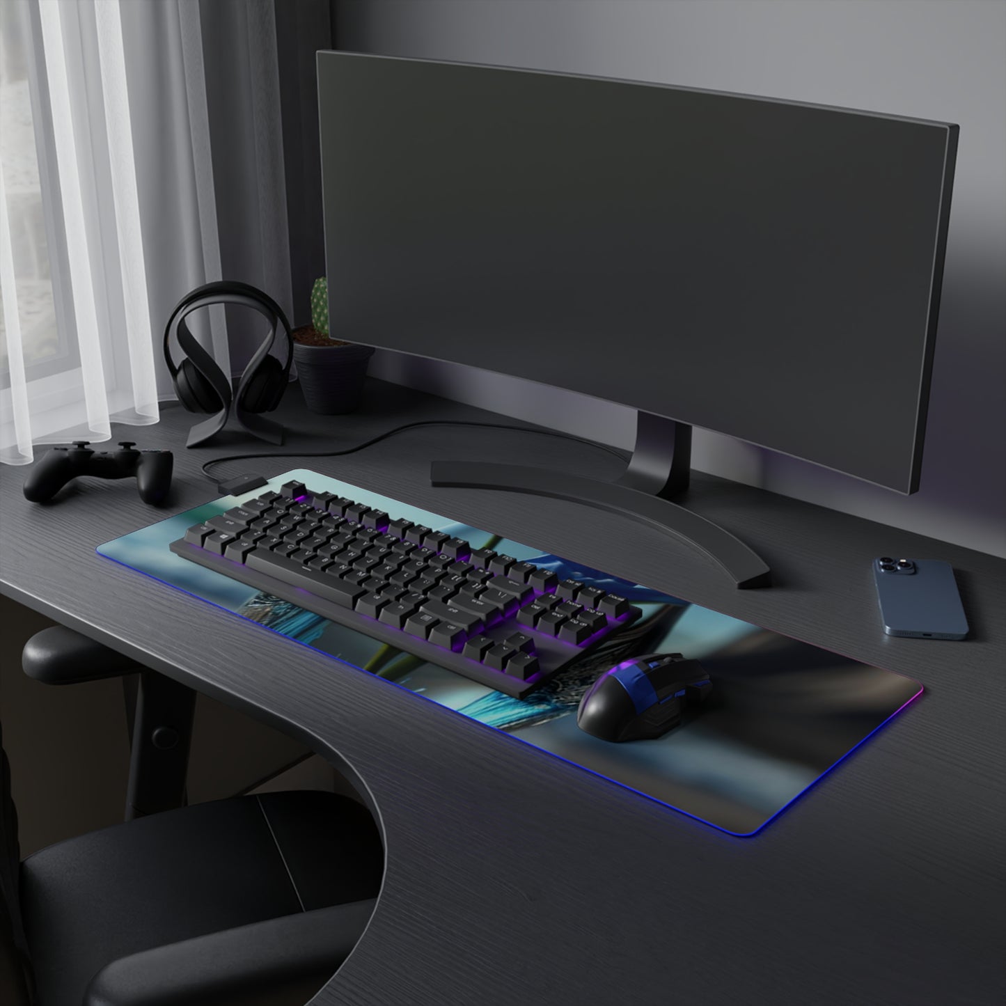 LED Gaming Mouse Pad The Bluebell 2