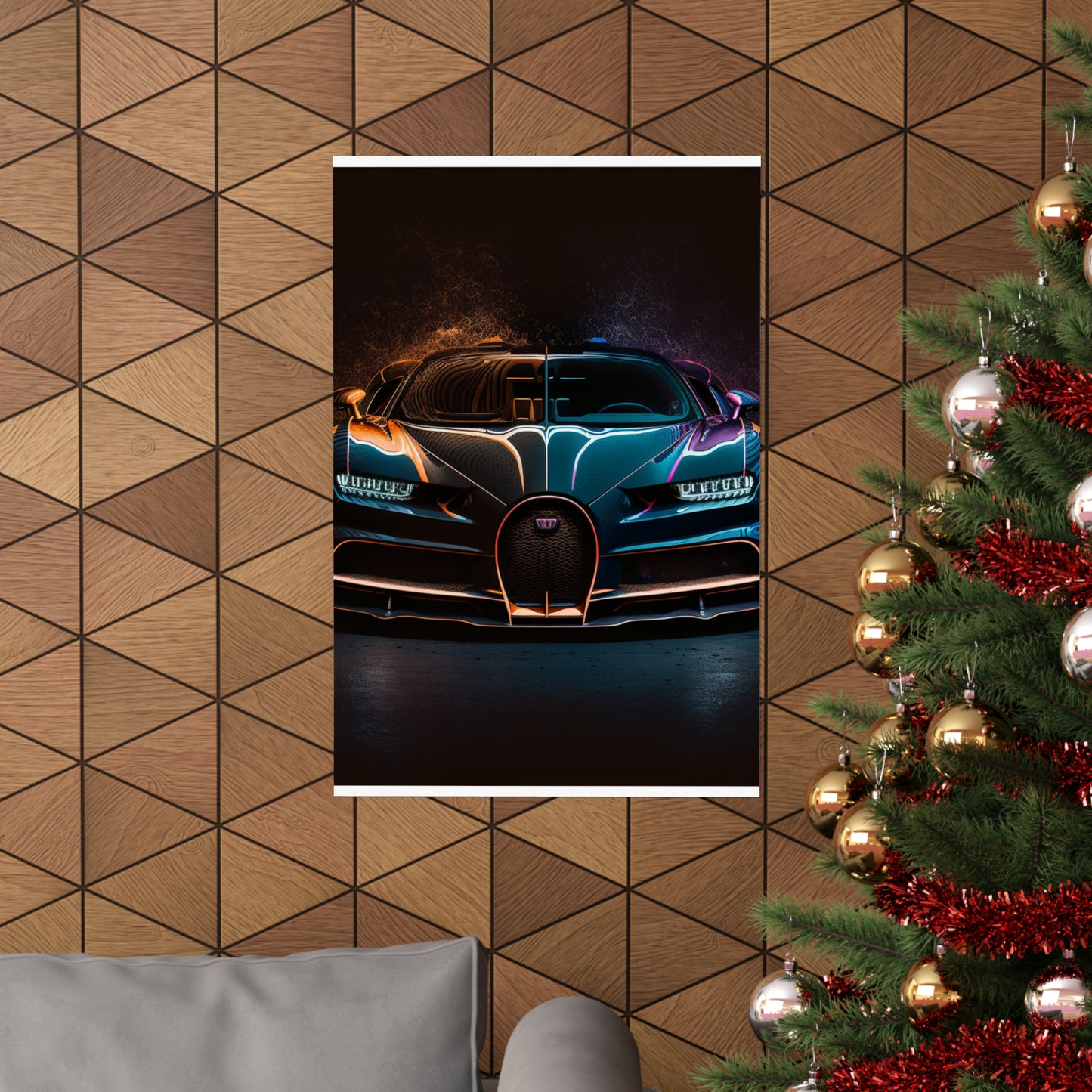 Premium Matte Vertical Posters Bugatti Chiron Super 3