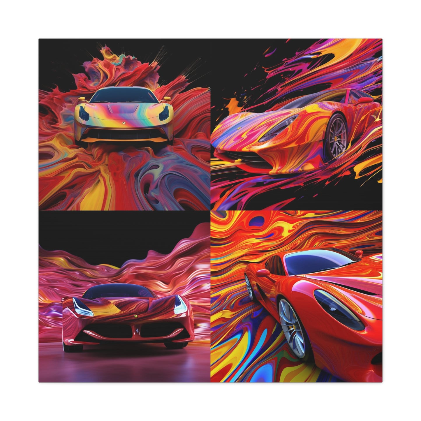 Canvas Gallery Wraps Ferrari Water Fusion 5