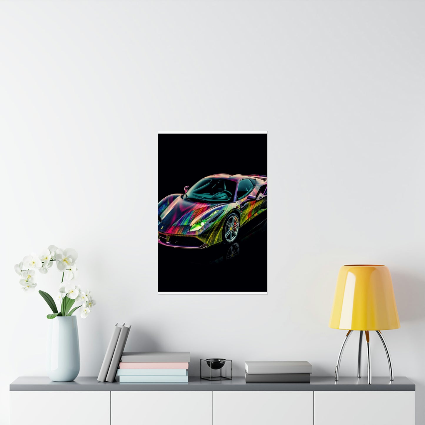 Premium Matte Vertical Posters Ferrari Color 3