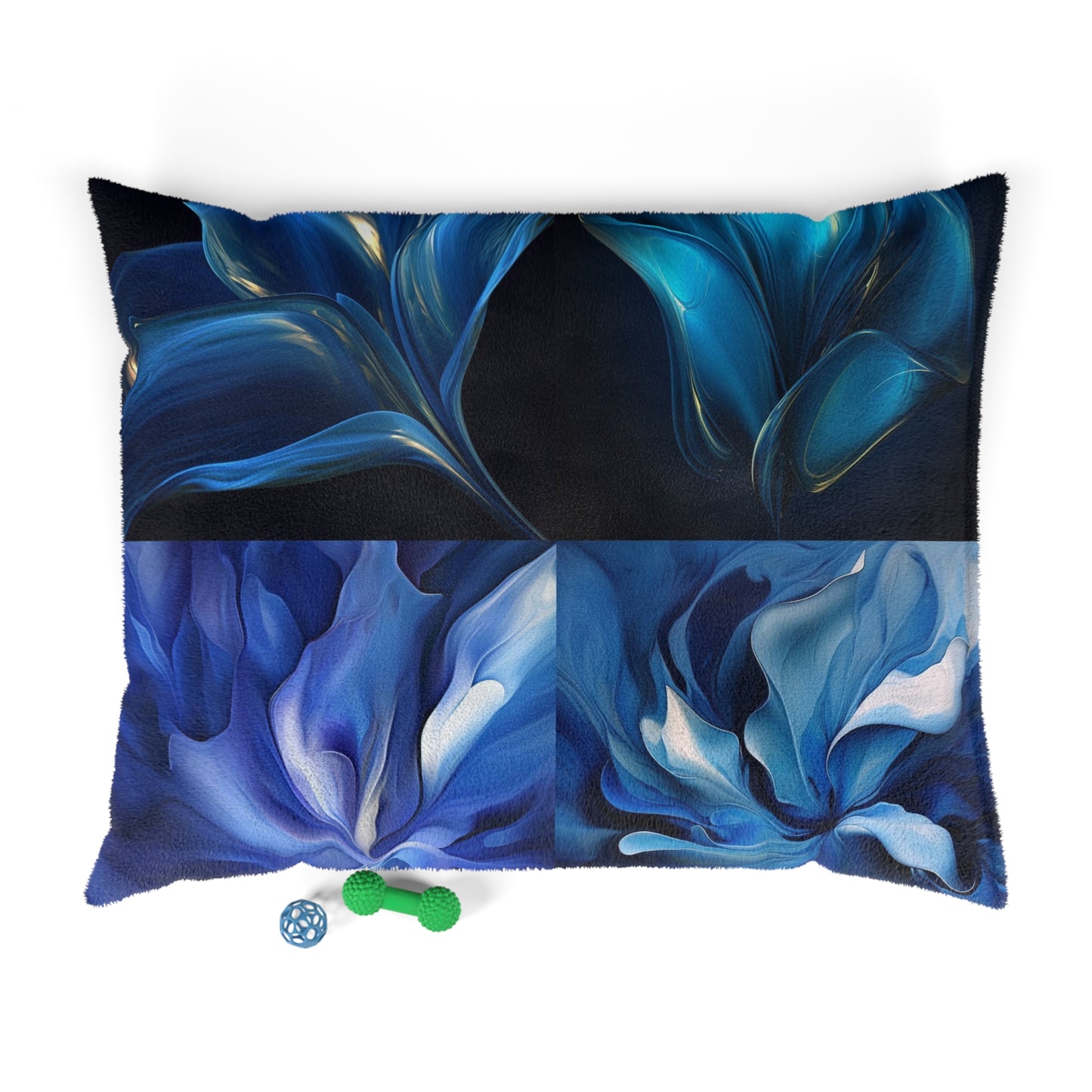 Pet Bed Abstract Blue Tulip 5