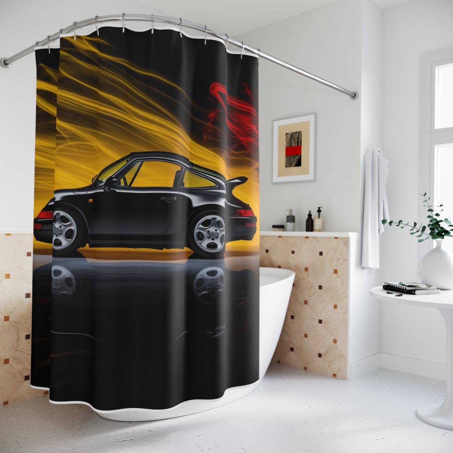 Polyester Shower Curtain Porsche 933 4