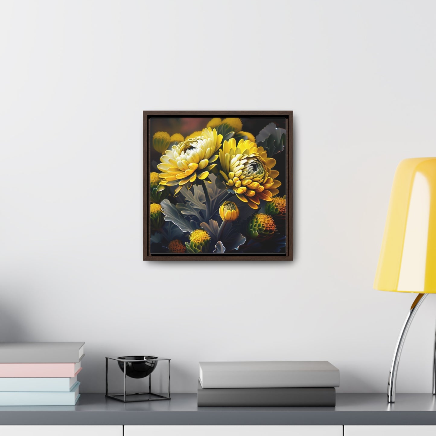 Gallery Canvas Wraps, Square Frame Yellow Hermosas Flores Amarillas 2