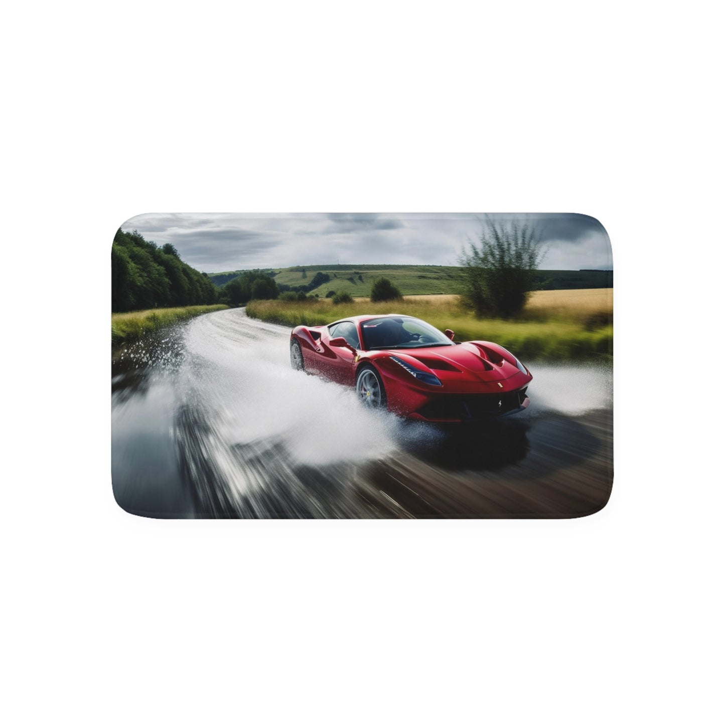 Memory Foam Bath Mat Water Ferrari Splash 4