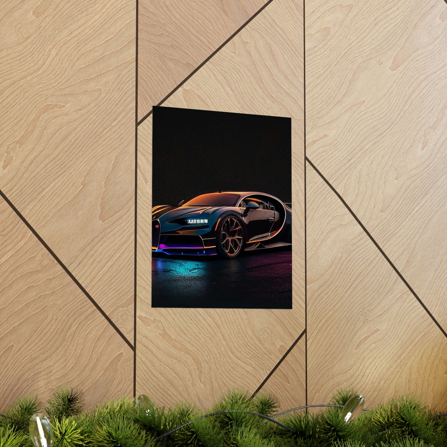 Premium Matte Vertical Posters Bugatti Chiron Super 4