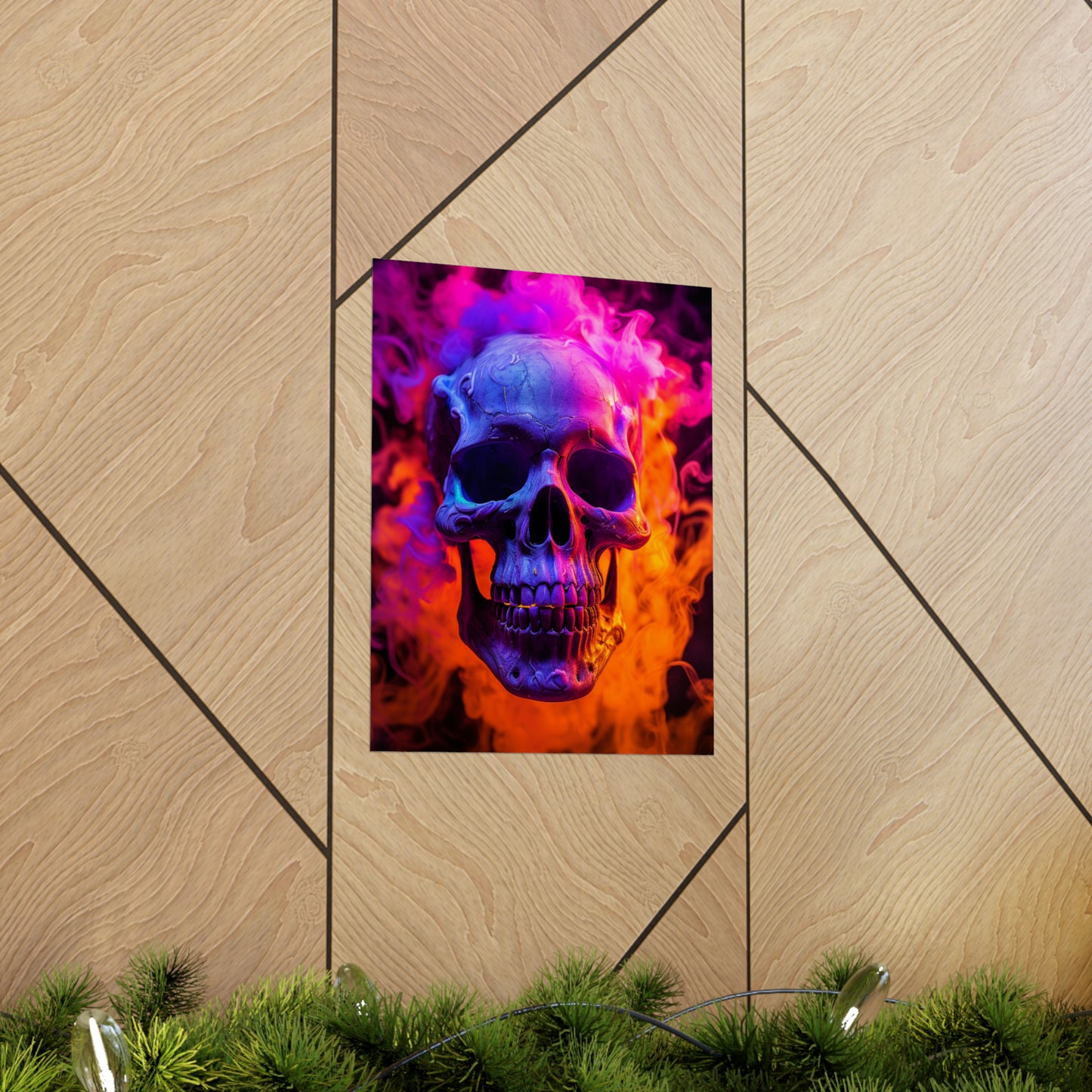 Premium Matte Vertical Posters Macro Skull 4