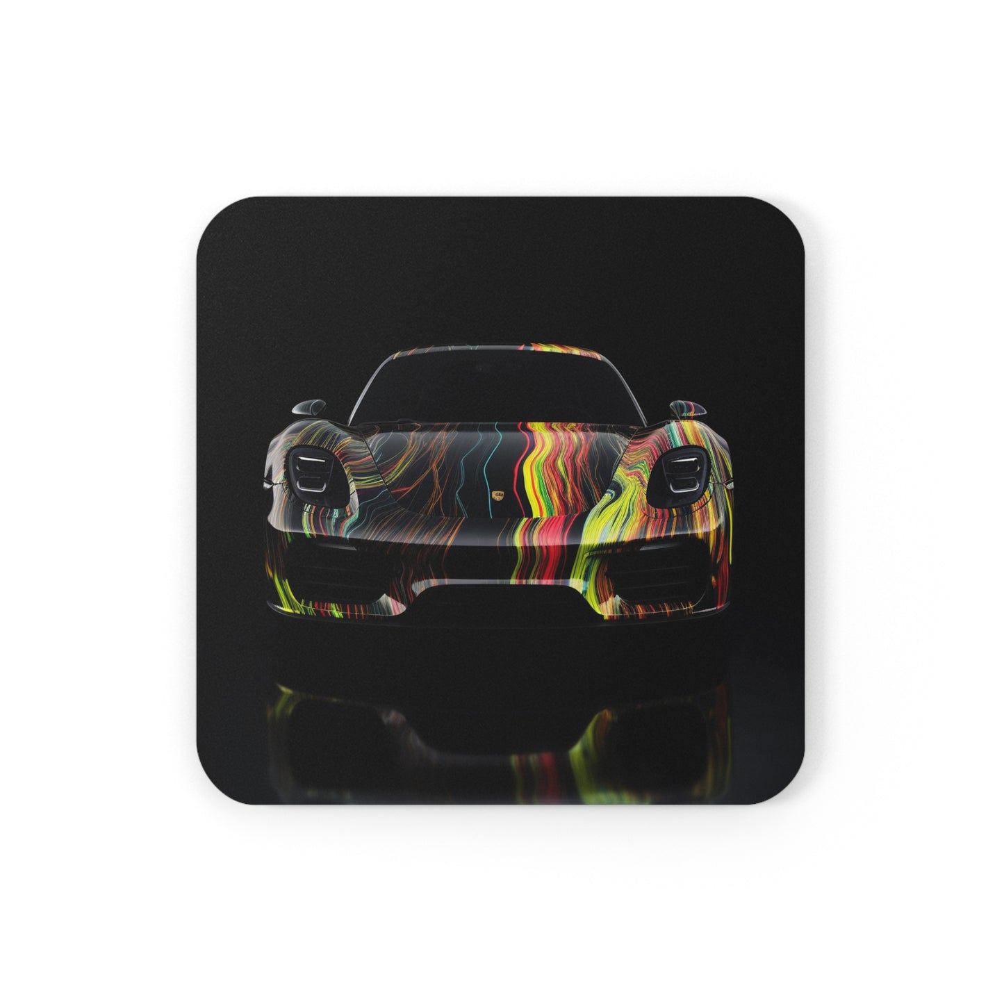 Cork Back Coaster Porsche Line 2