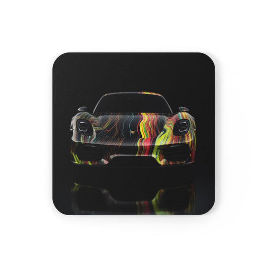 Cork Back Coaster Porsche Line 2