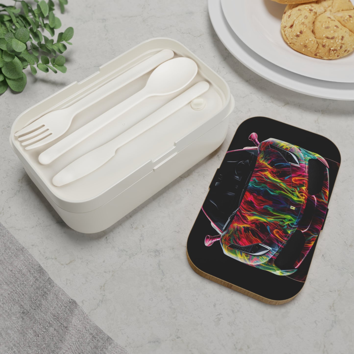 Bento Lunch Box Ferrari Color 1