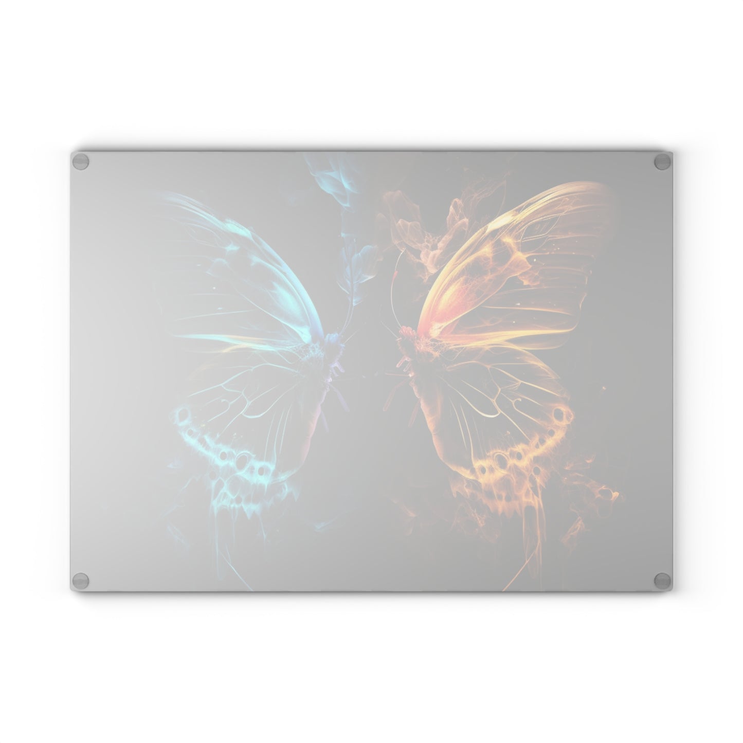 Glass Cutting Board Kiss Neon Butterfly 8