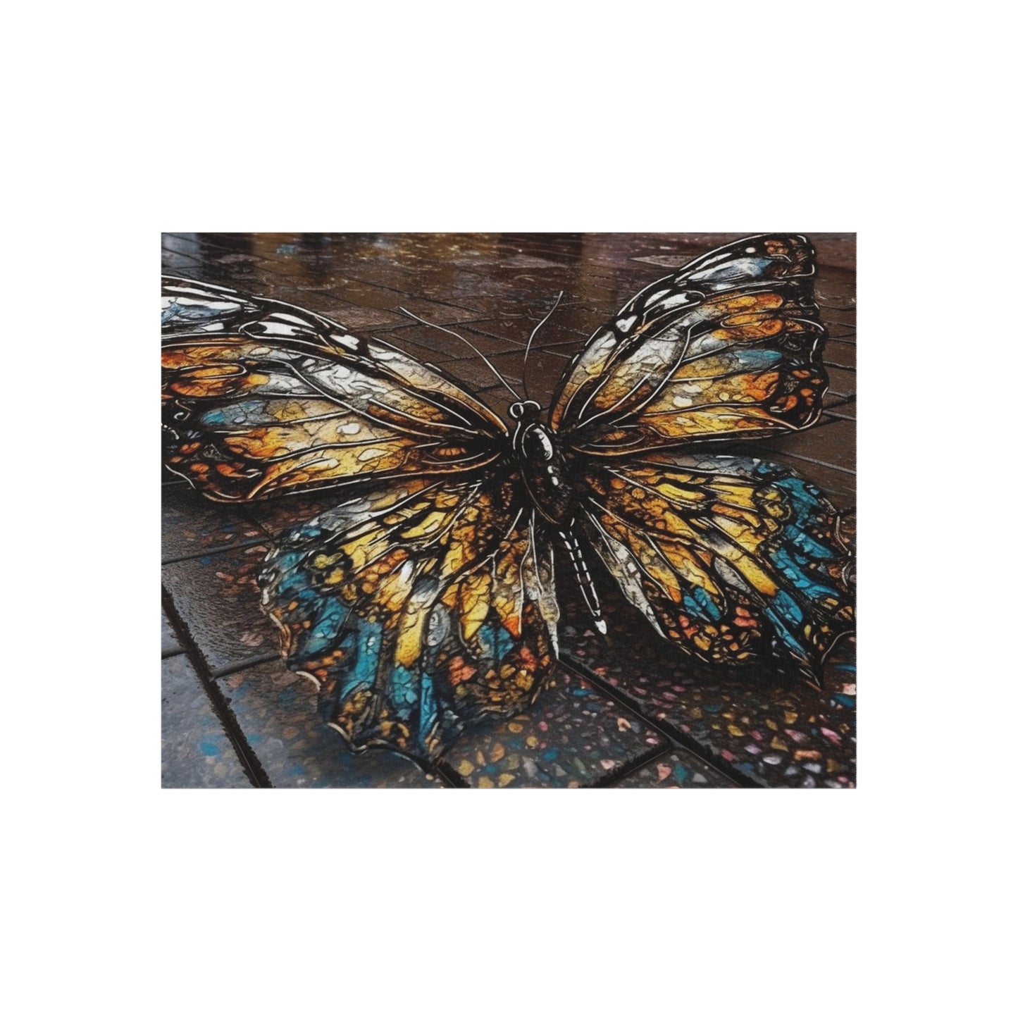 Outdoor Rug  Water Butterfly Street 1