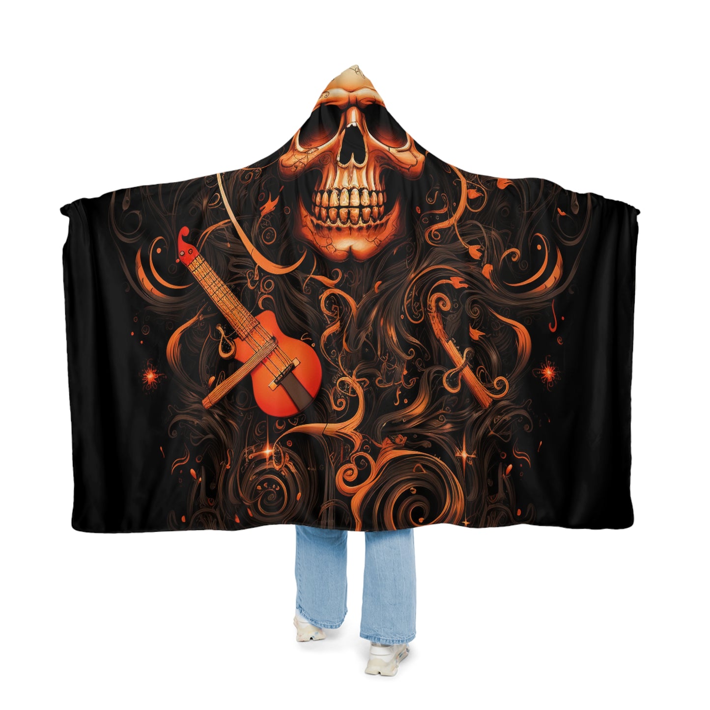 Snuggle Hooded Blanket Skull Treble Clef 4