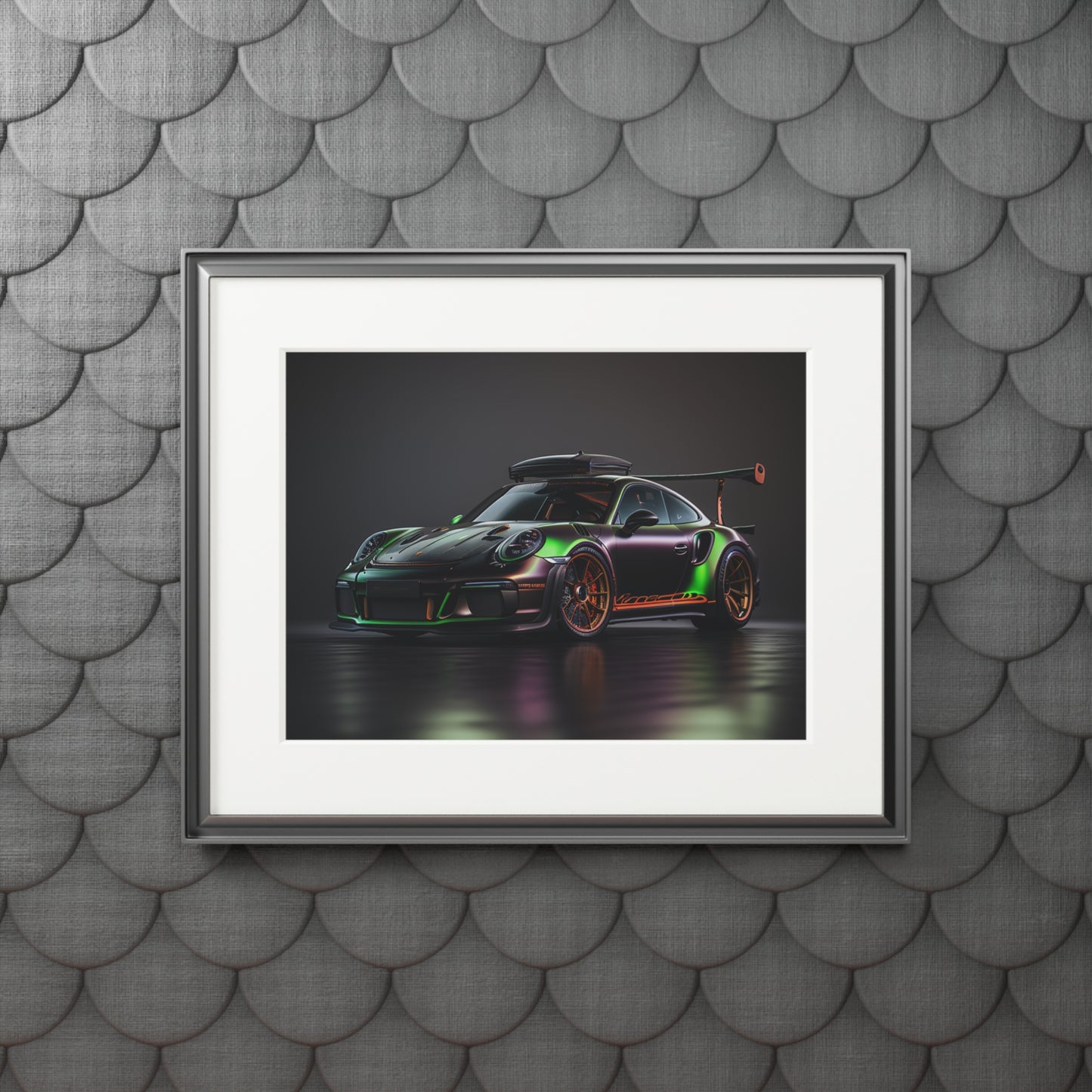 Fine Art Prints (Passepartout Paper Frame) Porsche Color 2