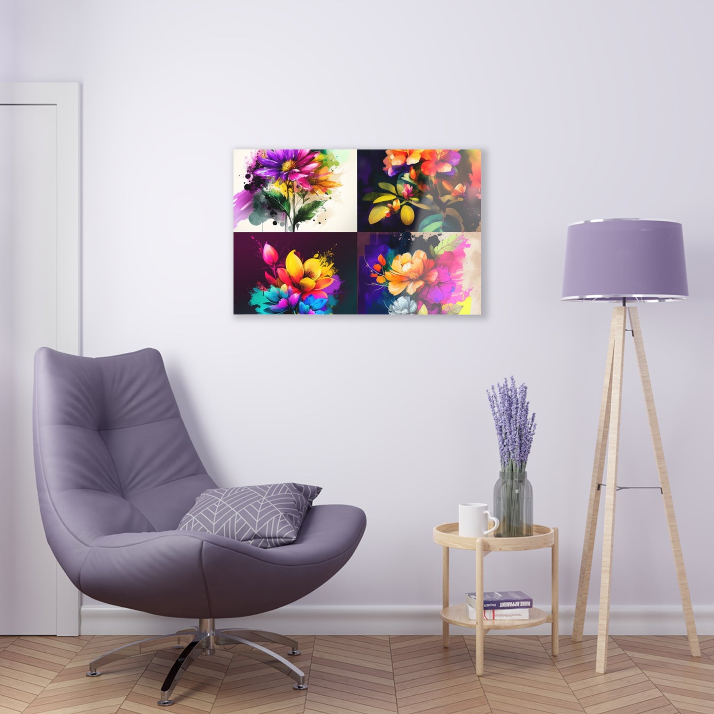 Acrylic Prints Bright Spring Flowers 5