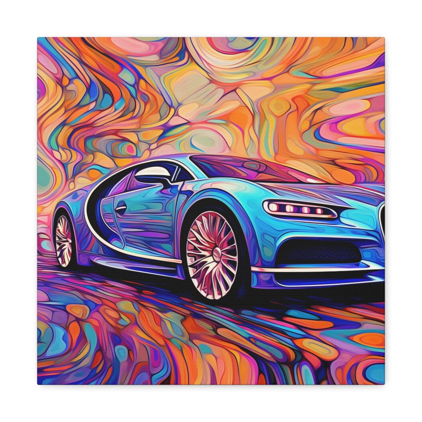 Canvas Gallery Wraps Bugatti Abstract Concept 3