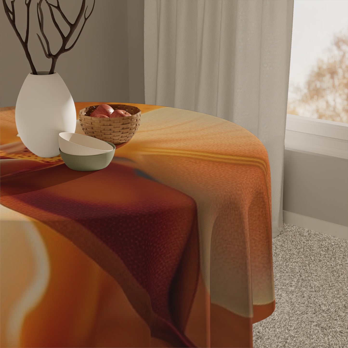 Tablecloth Orange Orchid 3