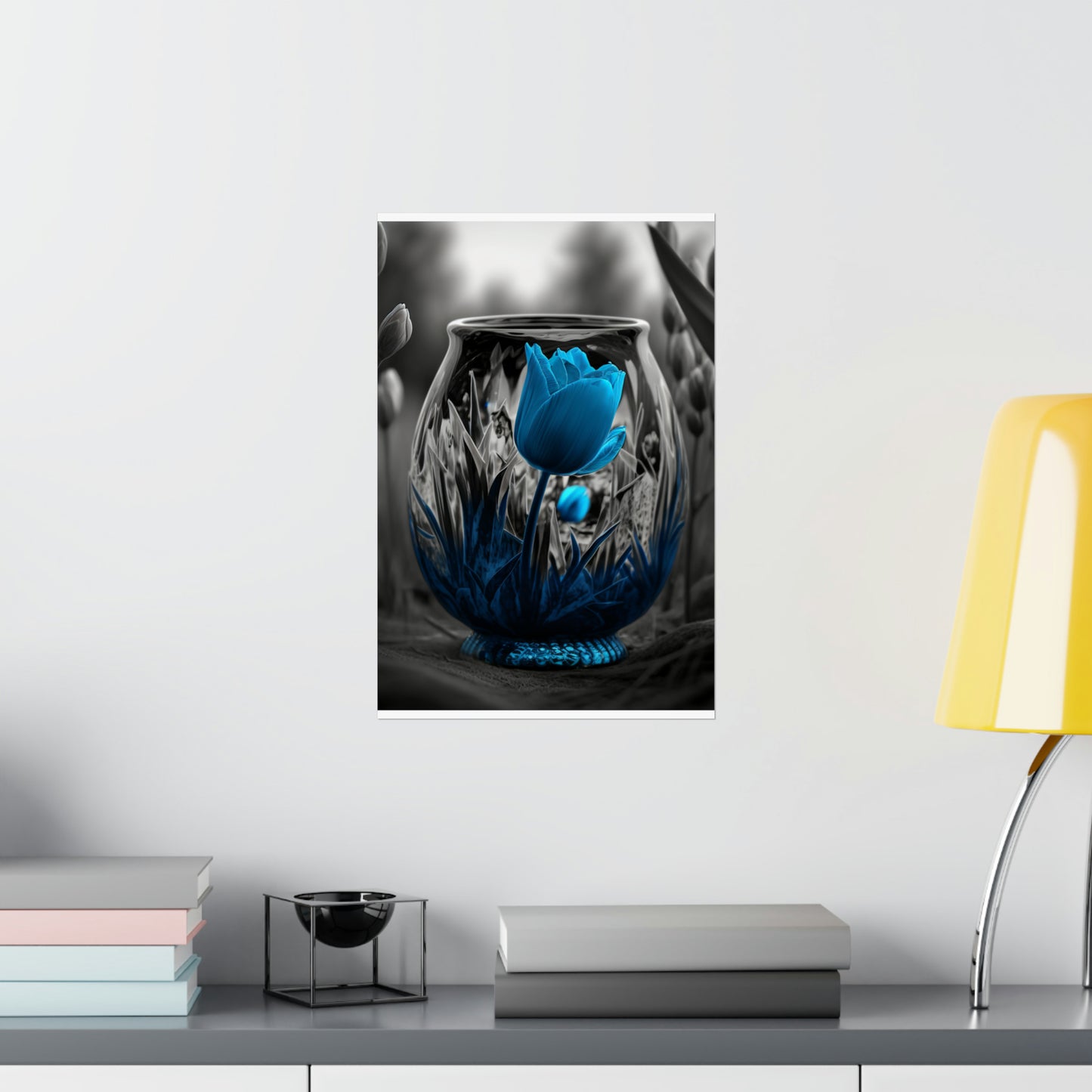 Premium Matte Vertical Posters Tulip Blue 6