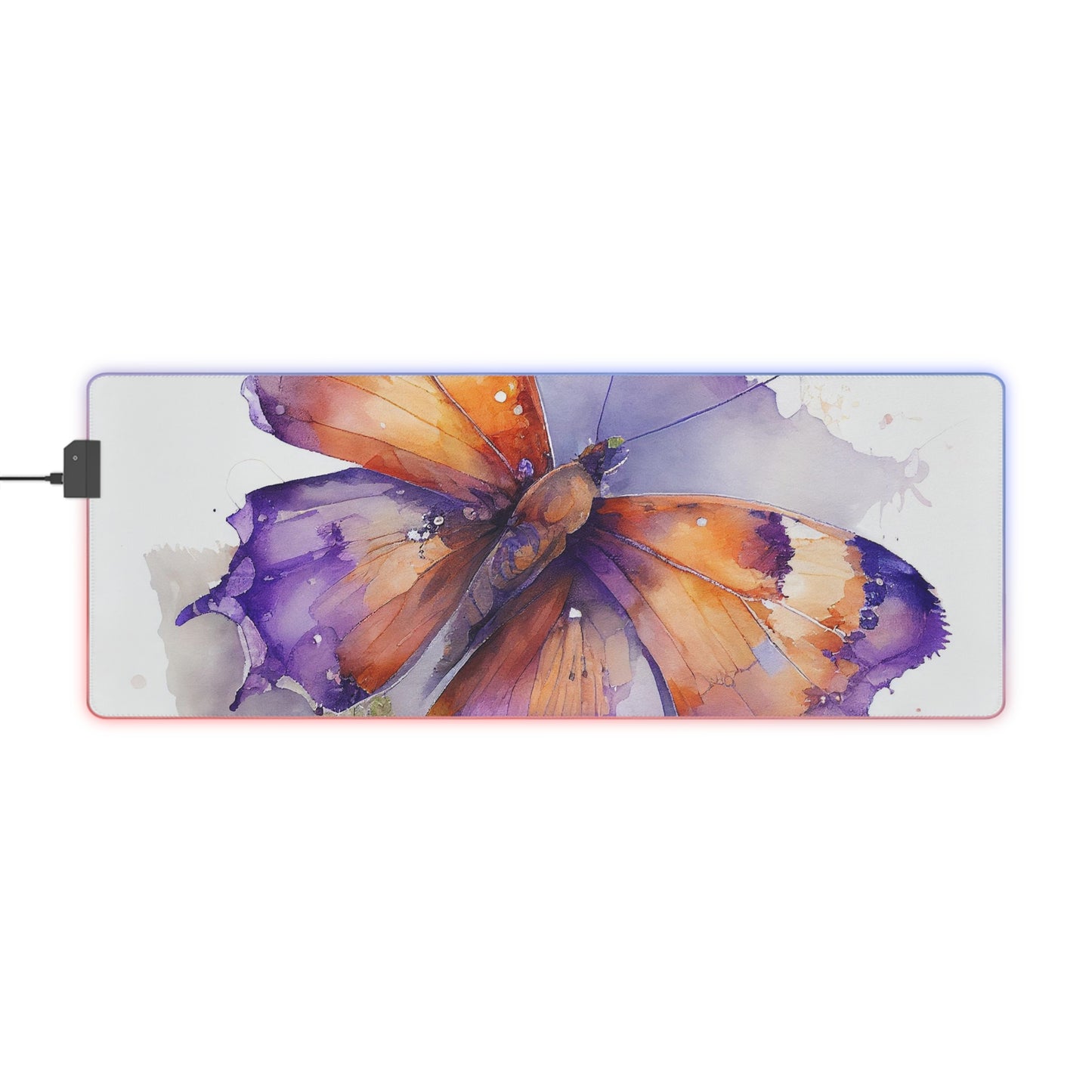 LED Gaming Mouse Pad MerlinRose Watercolor Butterfly 2