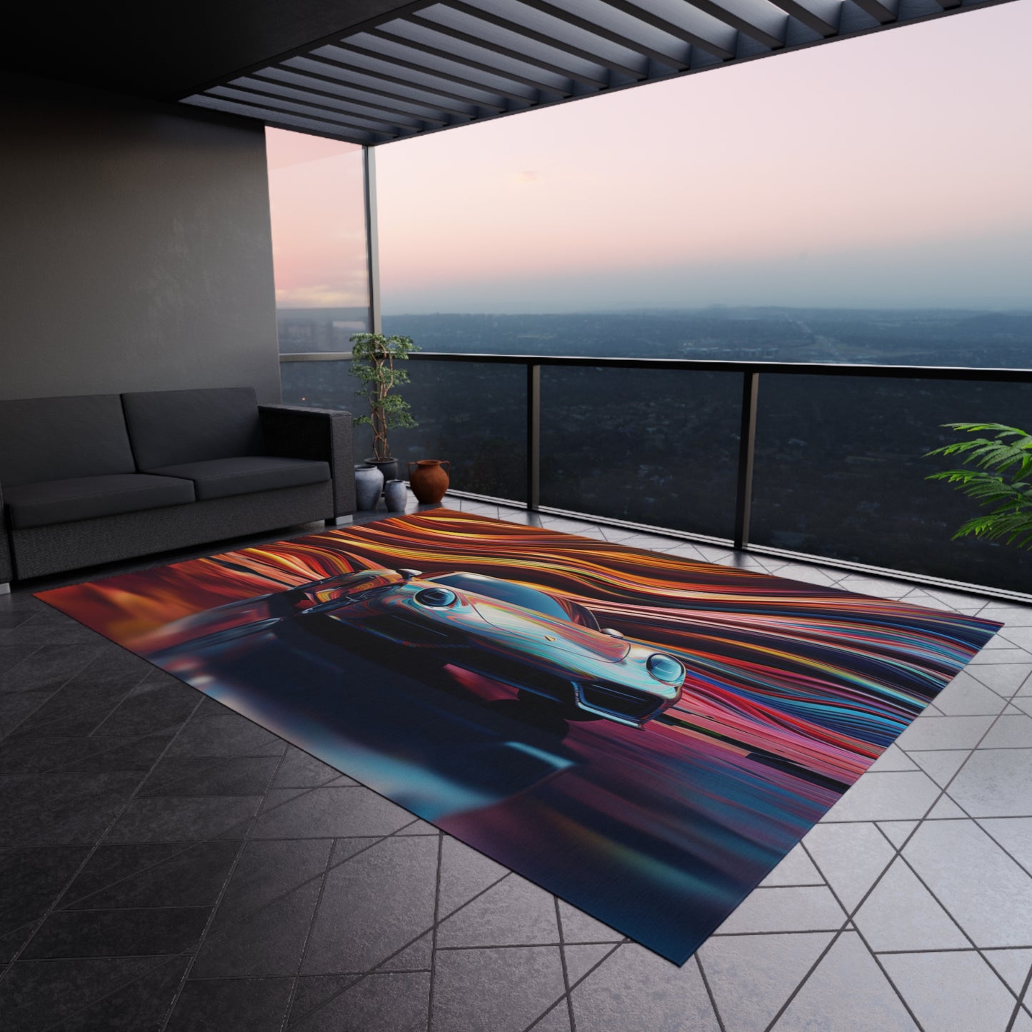 Outdoor Rug  Porsche Water Fusion 1