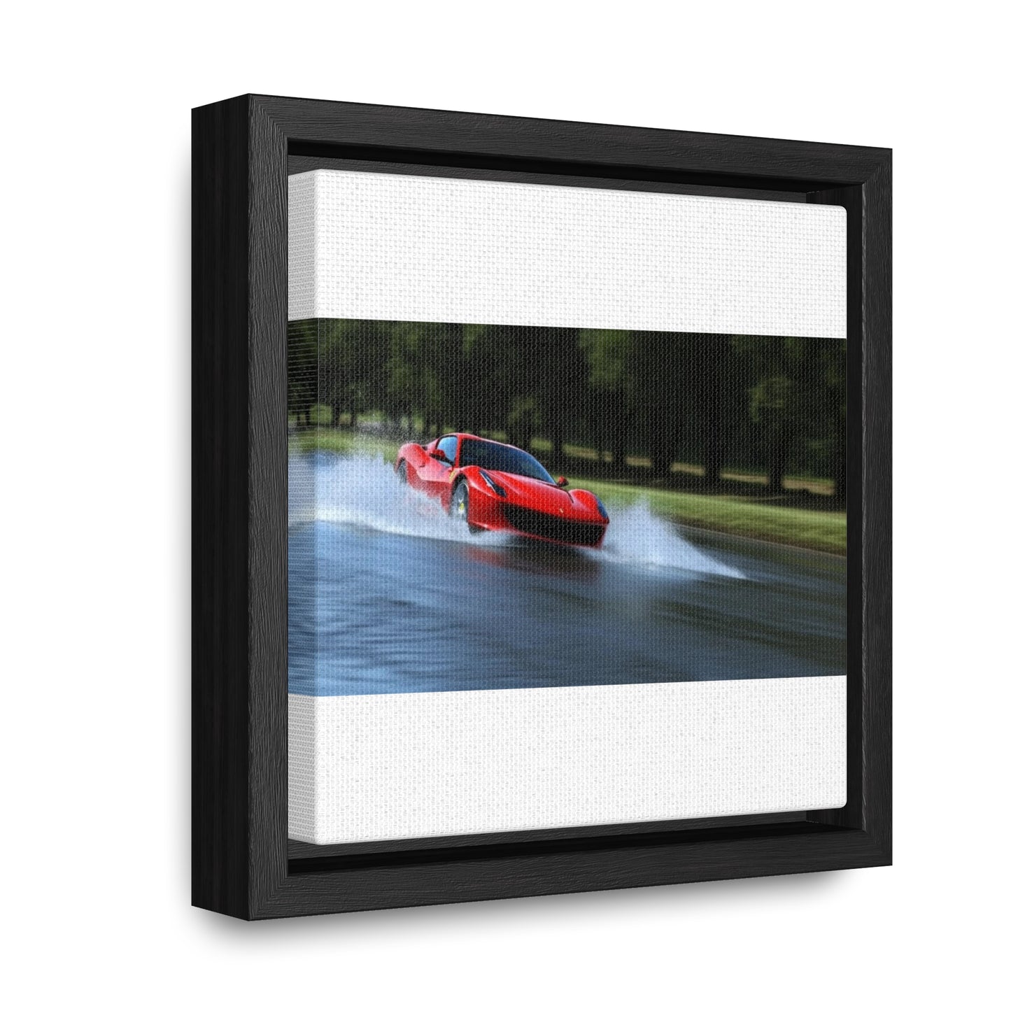 Gallery Canvas Wraps, Square Frame Water Ferrari Splash 3