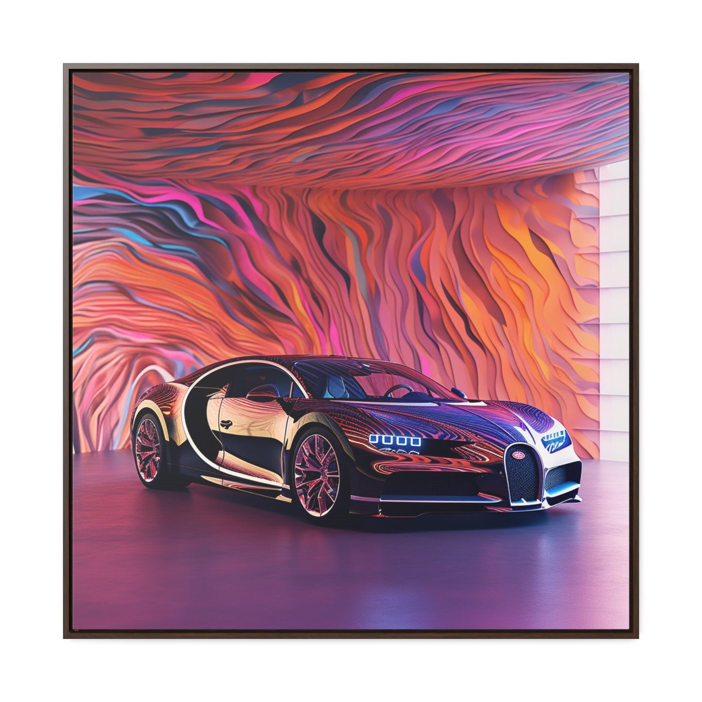 Gallery Canvas Wraps, Square Frame Bugatti Abstract Flair 4