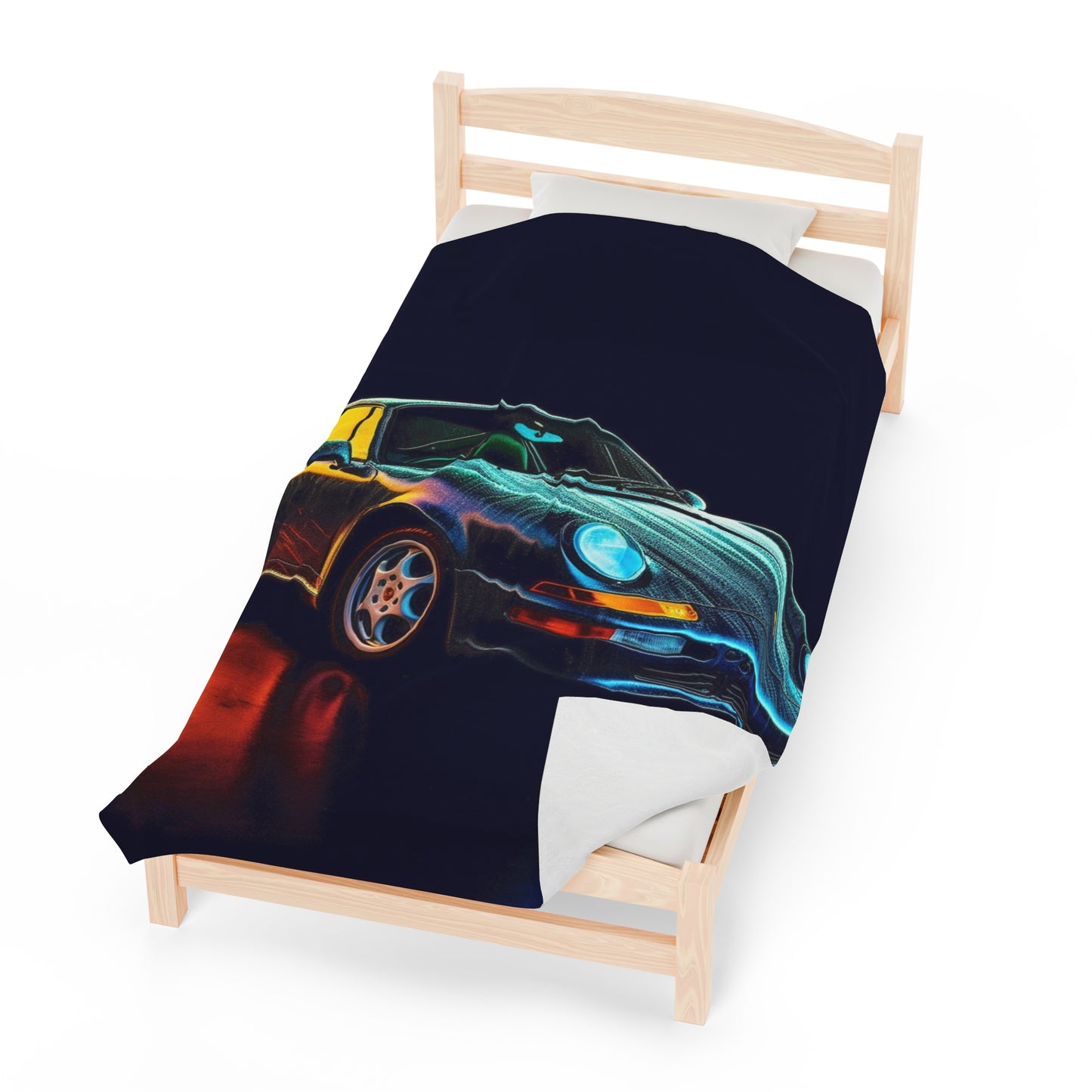 Velveteen Plush Blanket Porsche 933 3