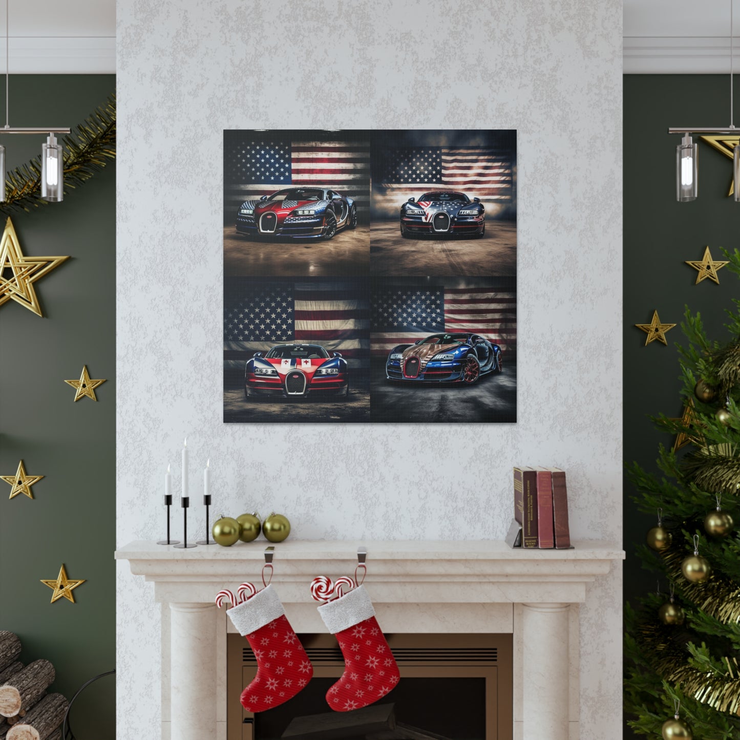 Canvas Gallery Wraps Bugatti American Flag 5