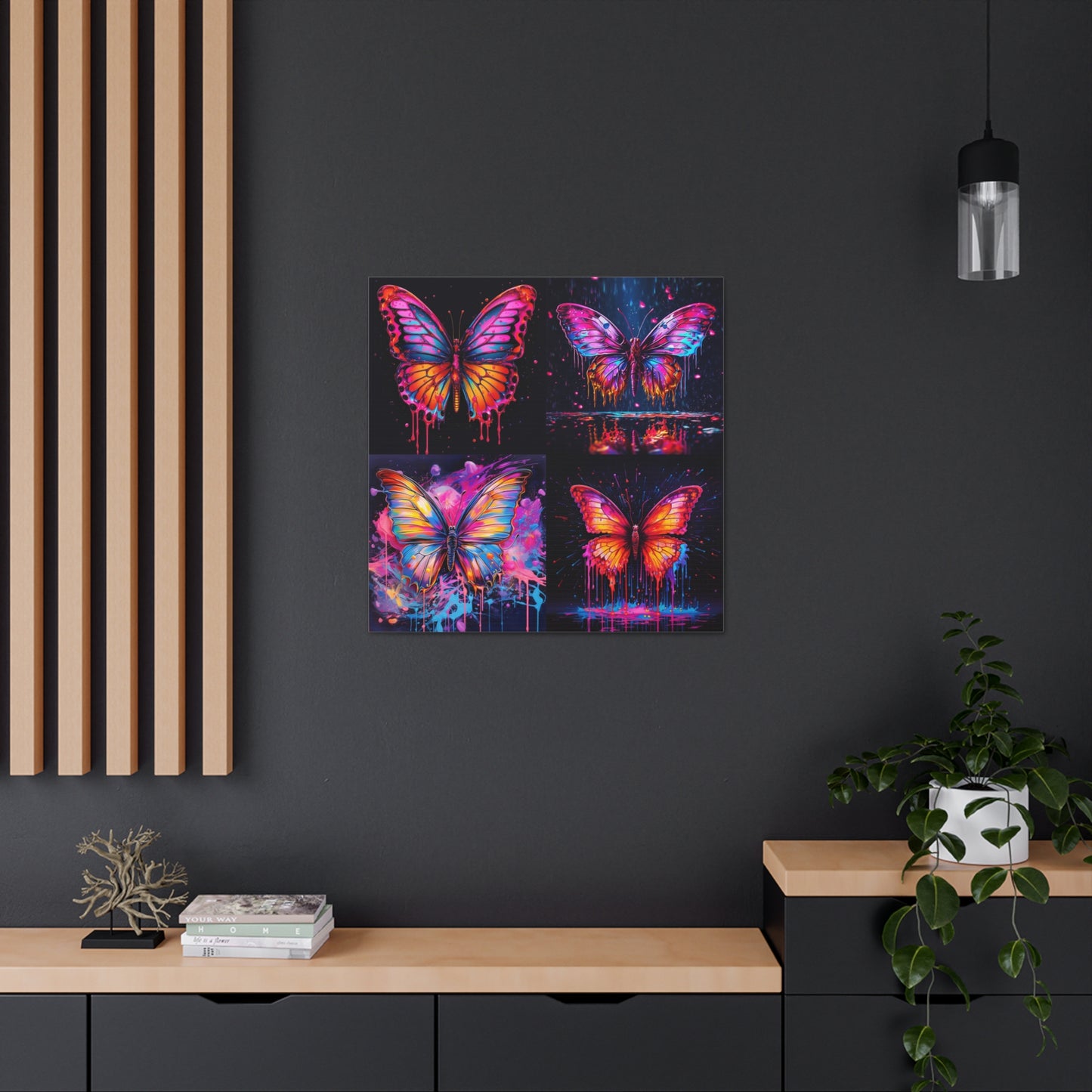 Canvas Gallery Wraps Pink Butterfly Flair 5