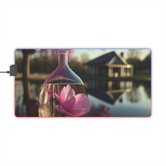 LED Gaming Mouse Pad Magnolia in a Glass vase 2