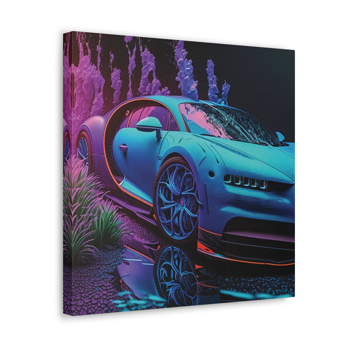 Canvas Gallery Wraps Bugatti Neon Chiron 2