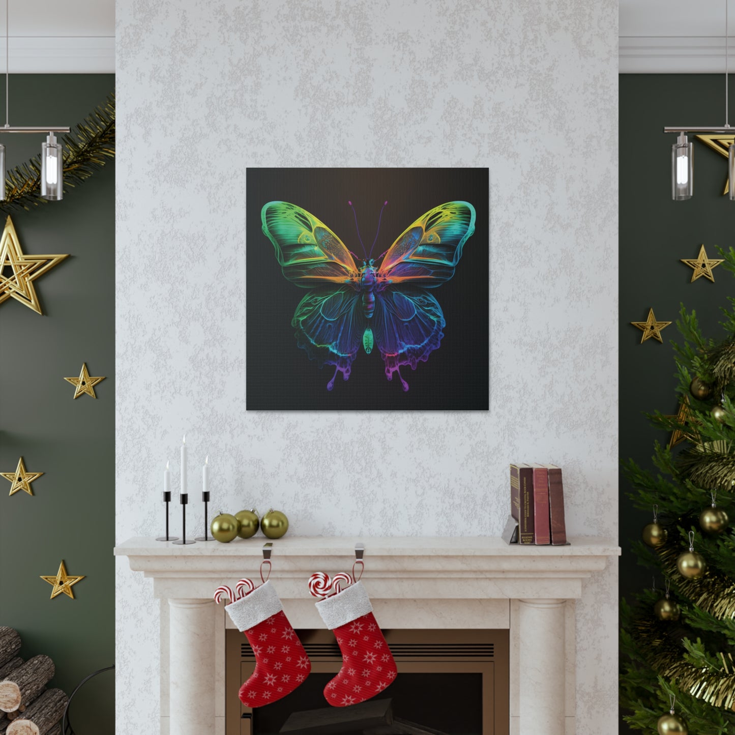 Canvas Gallery Wraps Raw Hyper Color Butterfly 3