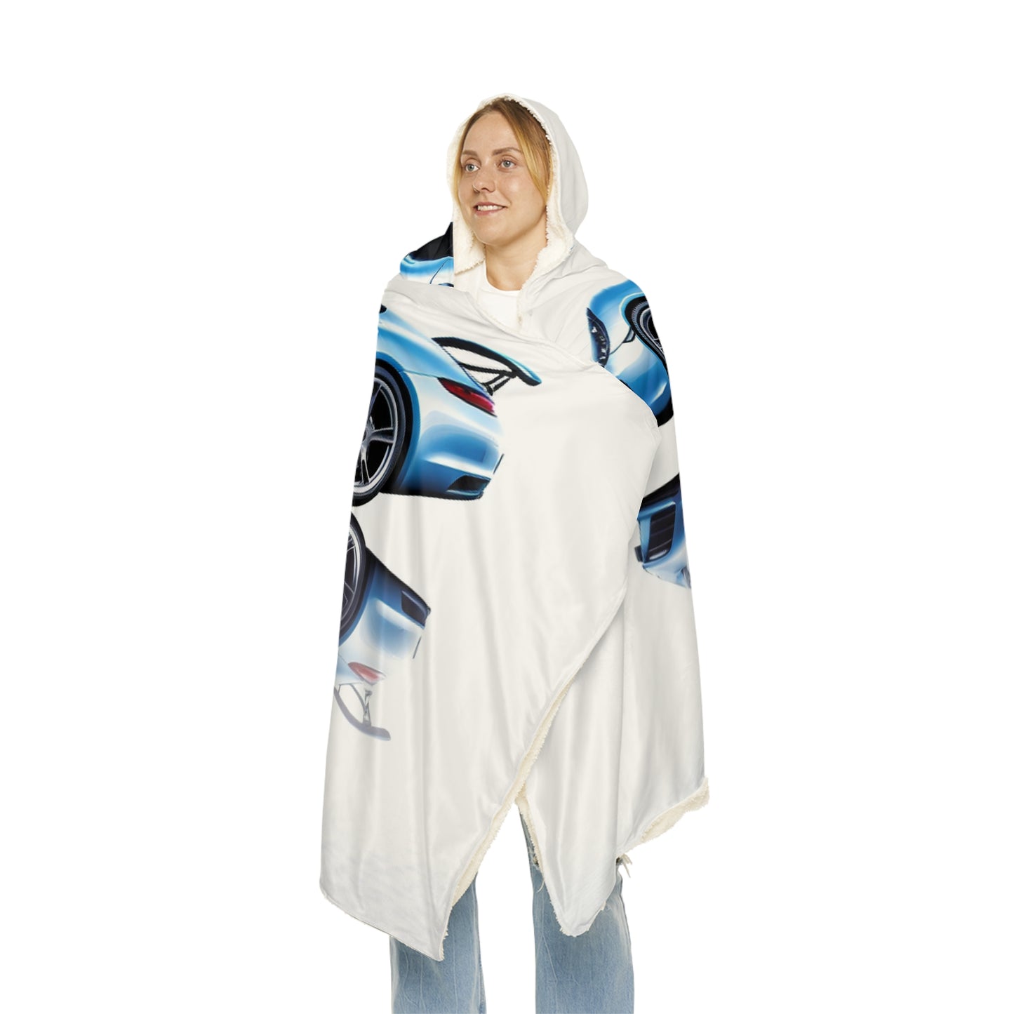 Snuggle Hooded Blanket 911 Speedster on water 4