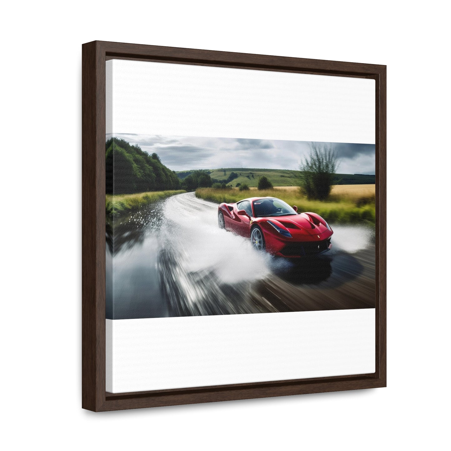 Gallery Canvas Wraps, Square Frame Water Ferrari Splash 4