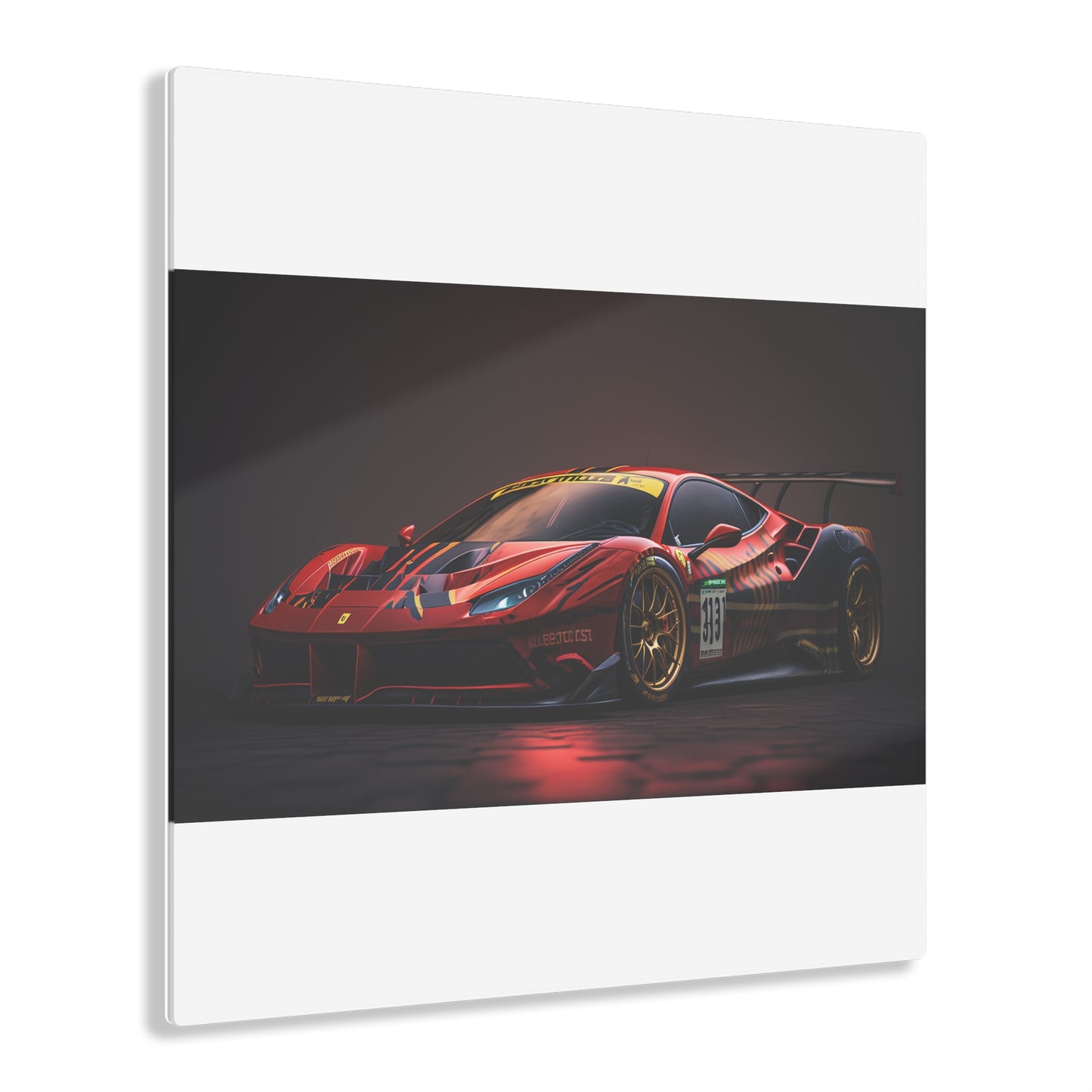 Acrylic Prints Ferrari Red 1