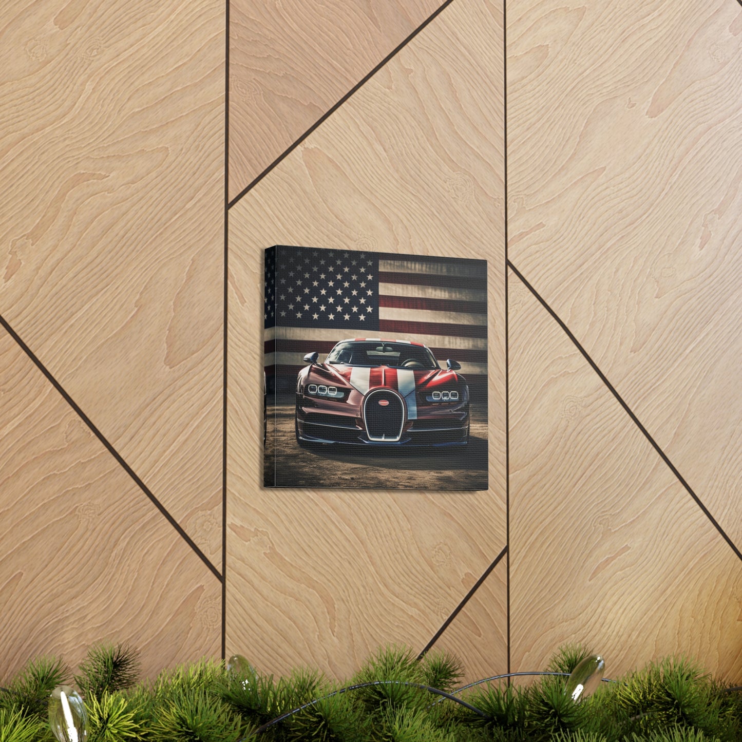 Canvas Gallery Wraps Bugatti Flag 1