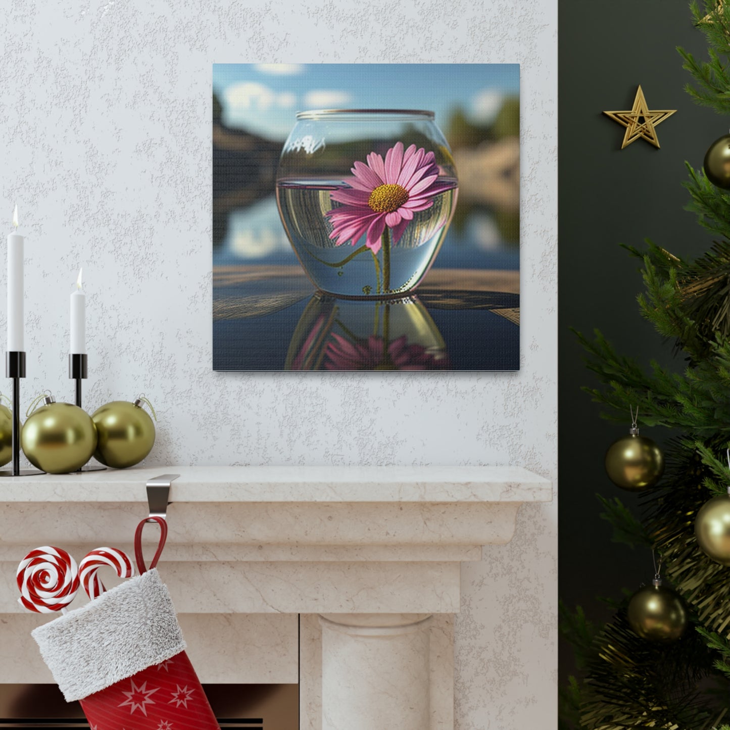 Canvas Gallery Wraps Pink Daisy 3