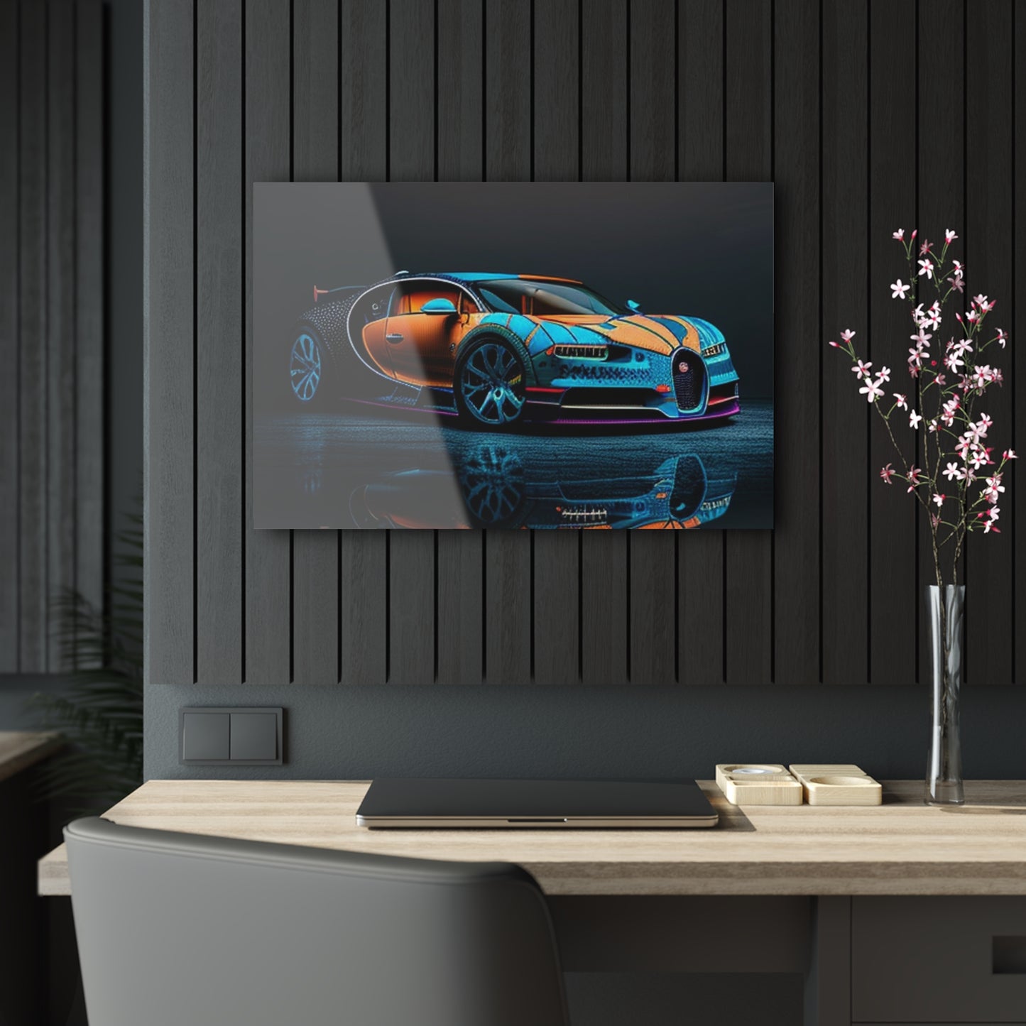 Acrylic Prints Bugatti Blue 1